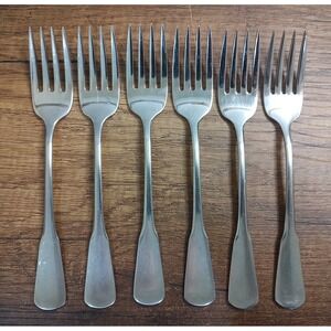 Oneida Colonial Boston Everyday Flatware Salad Forks 6¾" Lot Of 6 C42